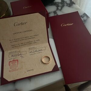 Cartier Rose Gold One Diamond Wedding Ring